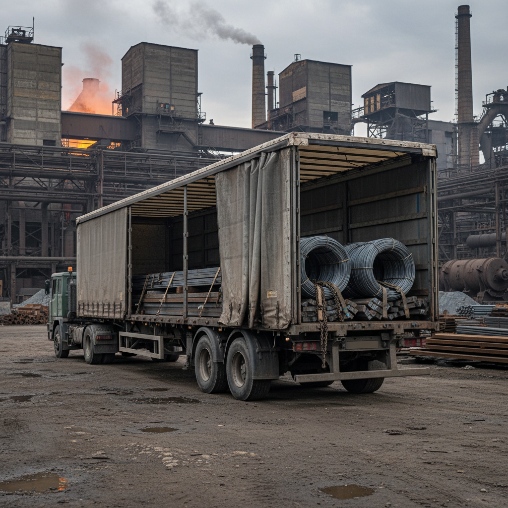 Curtain Side Semi Trailer For Steel Mill And Metallurgical Plants