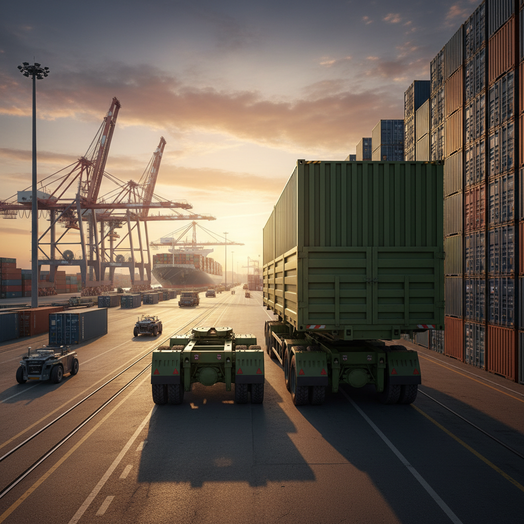 Side Wall Trailer For Port And Container Terminal Operations