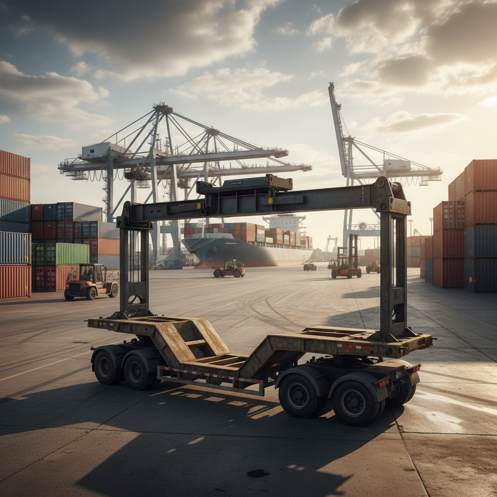 Drop Deck Trailer For Port And Container Terminal Operations