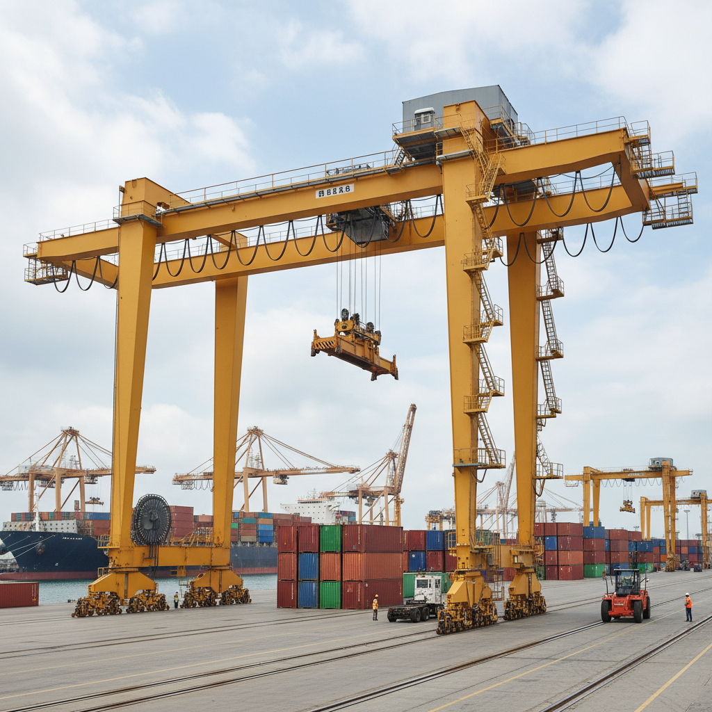 Double Girder Overhead Crane For Port And Container Terminal Operations