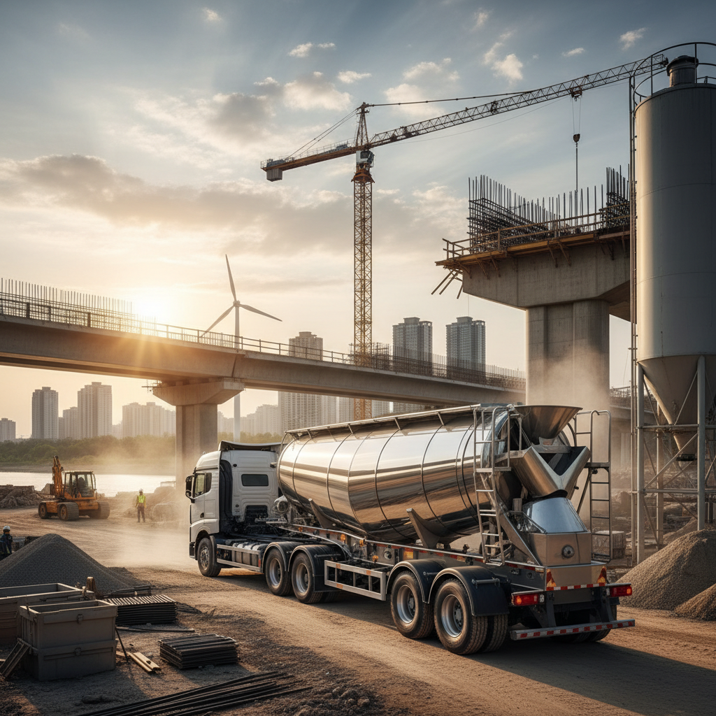 Bulk Cement Semi Trailer For Construction And Infrastructure Projects