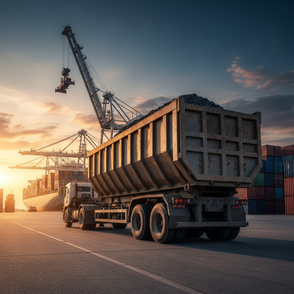 Dump Semi Trailer Fpr Terminals And Ports
