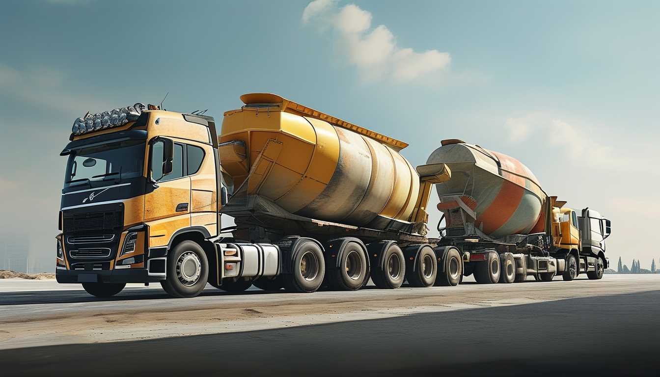 Curtain Side Semi Trailer For Bulk Cement And Building Materials Hauling