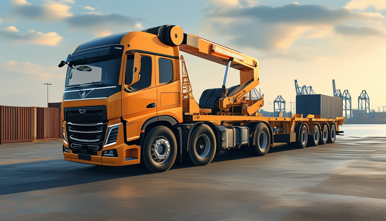 Removable Gooseneck Trailer For Port And Container Terminal Operations