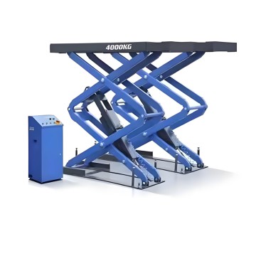 Компактный ножничный подъемник для точного обслуживания автомобилей