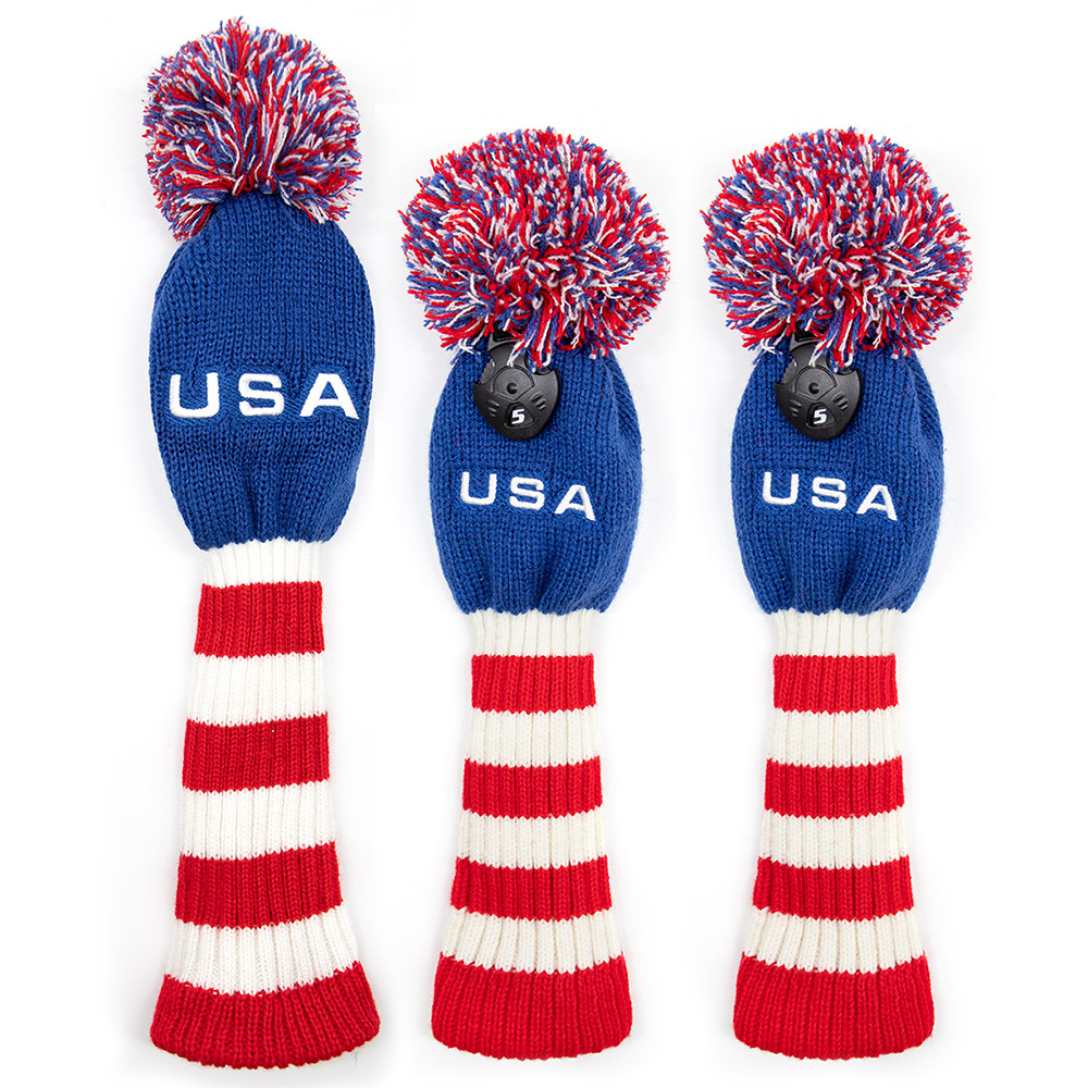 Heritage USA Knit Golf Head Cover Set