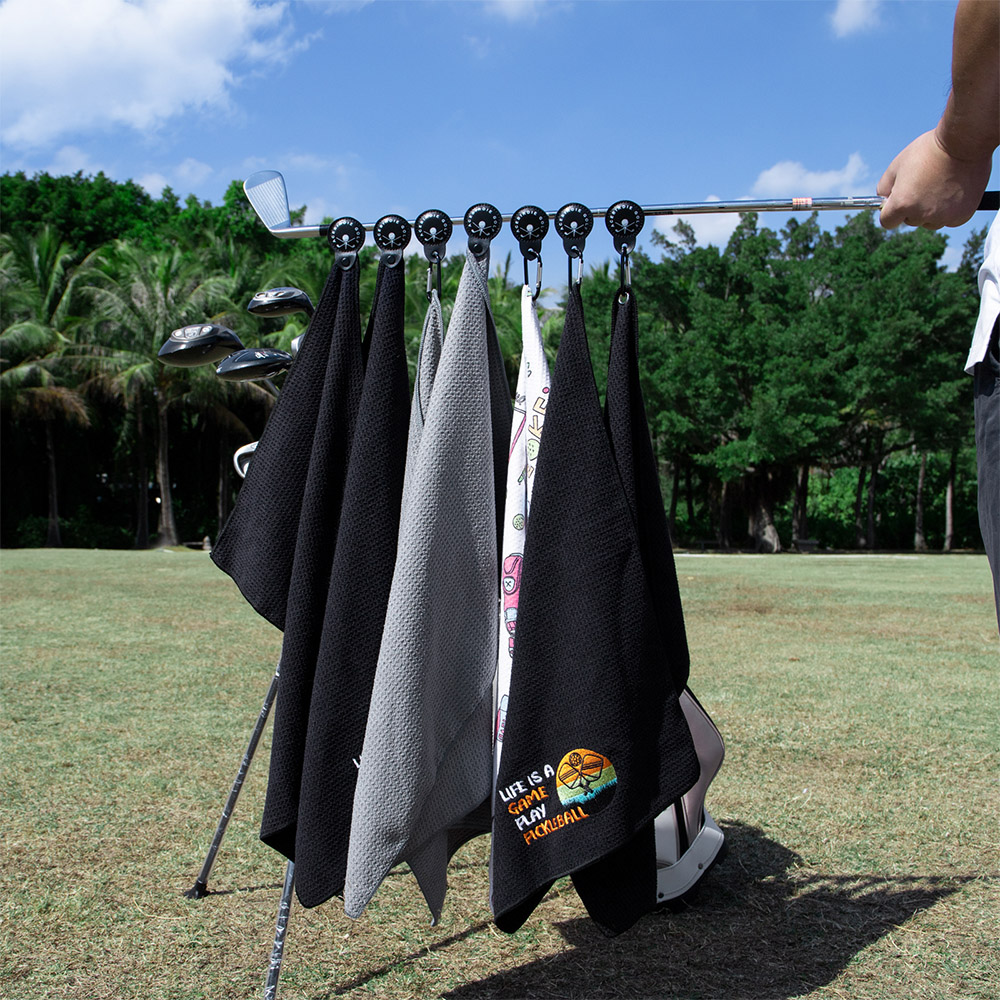 Toalha de golfe — Uso aplicável: taco de golfe, bola de golfe, outros acessórios de golfe, mão