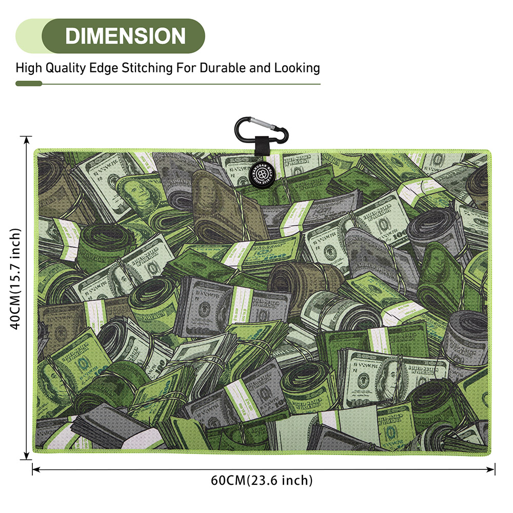 Money Print Magnetic Microfiber Waffle Golf Towel (2).jpg