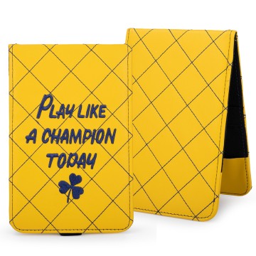 Yellow Embroidered Champion Golf Yardage Book for Chile Golf Clubs