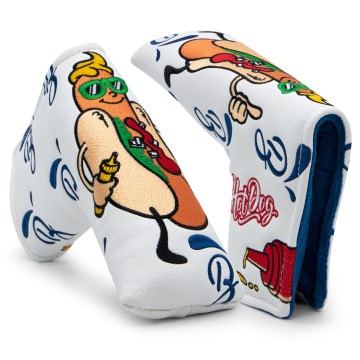 Funny Embroidery Hot Dog Golf Blade Putter Headcover