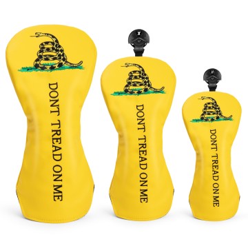 PU Leather Embroidered Golf Wood Cover Set for Chile Market
