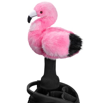Tête de driver de golf flamant rose amusante...