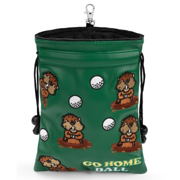 Pochette de golf amusante en forme de gaufre