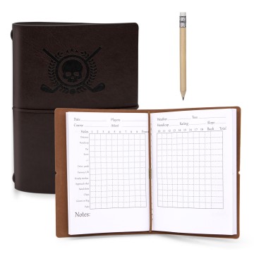 Premium Leather Golf Yardage Book Holder