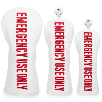 Emergency Use Only Golf Headcover Set