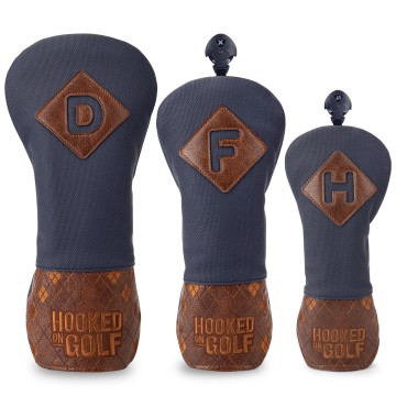 Vintage PU Leather Golf Headcover Set