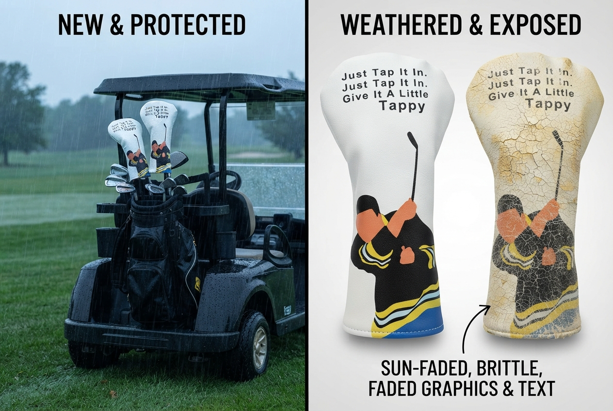 What Makes a Golf Headcover Weatherproof? Testing PU Leather Under Heavy Rain and Intense UV