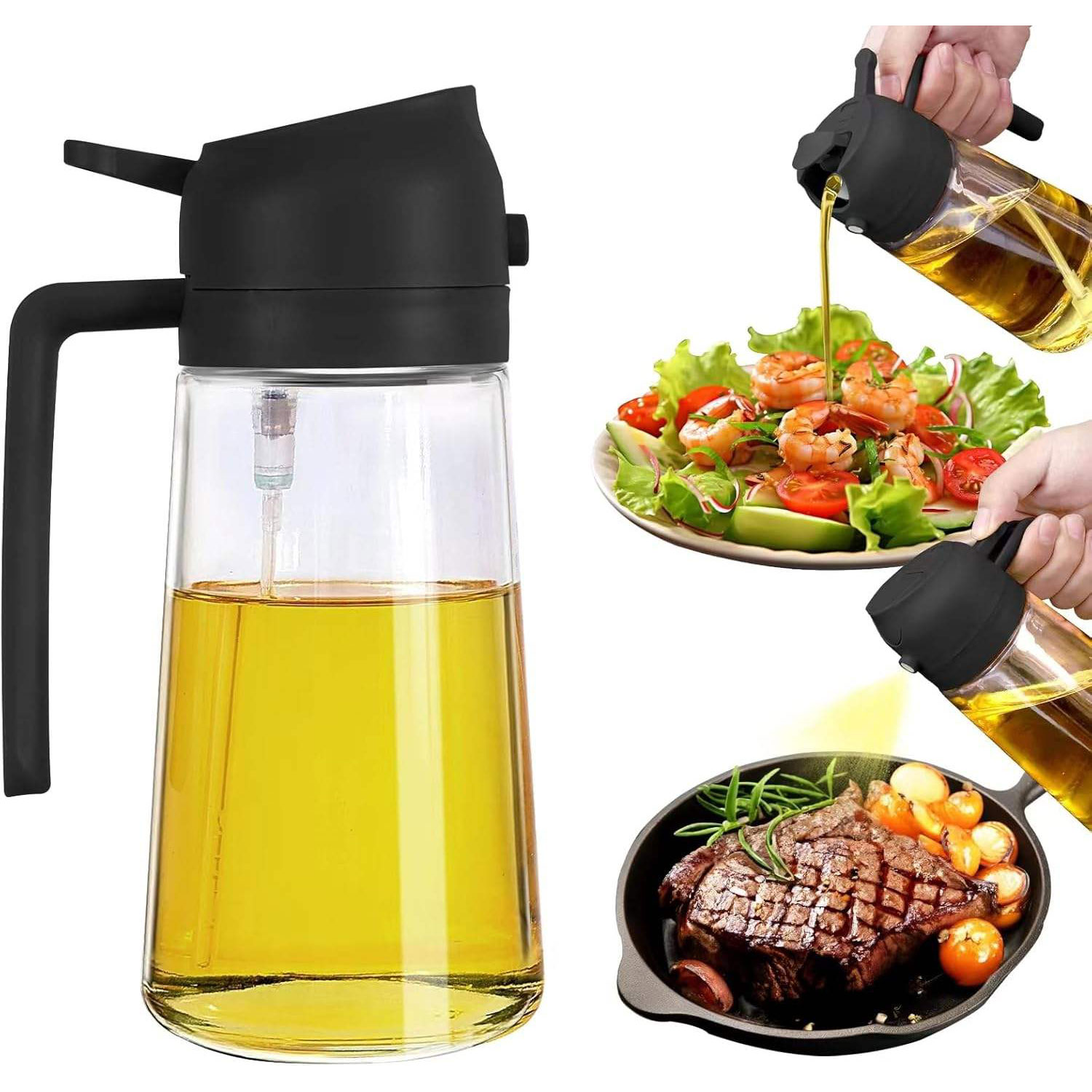 Clear-Scale Oil Sprayer: Precise Measurement for Healthy Eating Guidance in Home Goods Stores