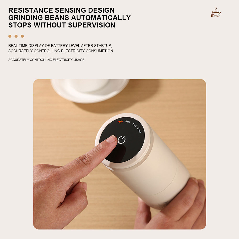 Adjustment Wireless Coffee Maker USB Rechargeable Portable Electric Coffee Grinder for Espresso.jpg