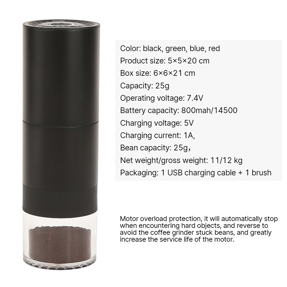 Automatic Portable Burr Grinder Elect...