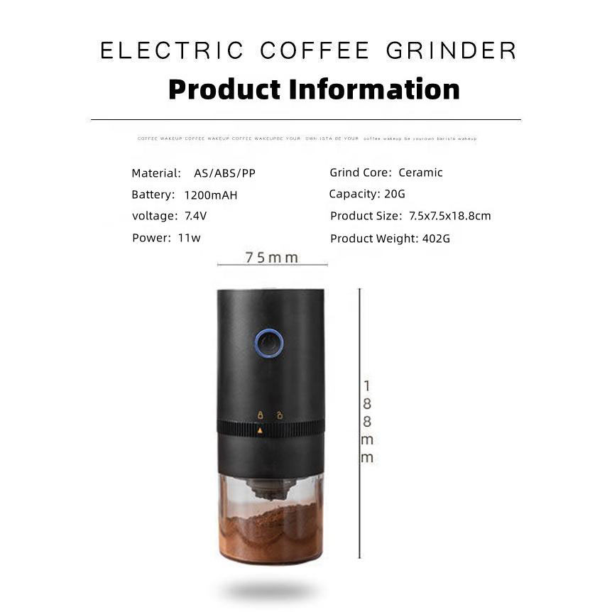 無線迷你咖啡豆研磨機 便攜式USB充電式電動咖啡研磨機，適用於咖啡豆.jpg