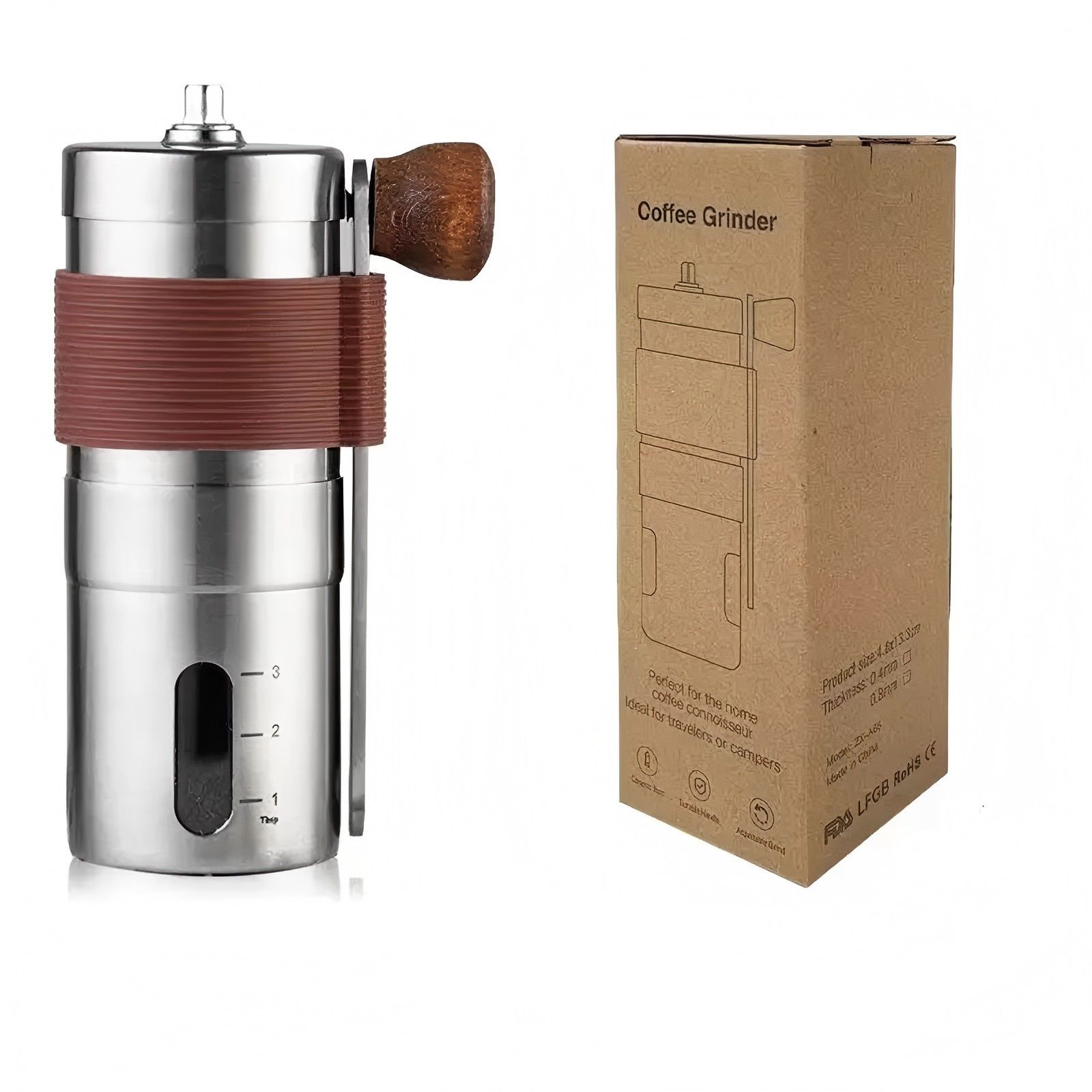 Manual Stainless Steel Coffee Grinder...
