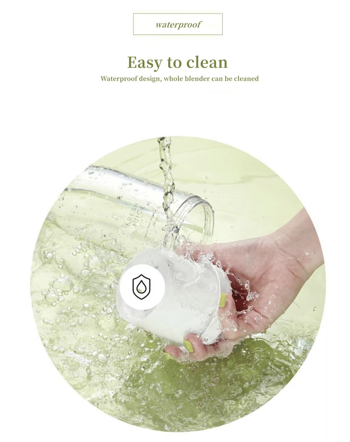 Portable 350ML Wireless Rechargeable USB Juicer Cup Blender detail (2)