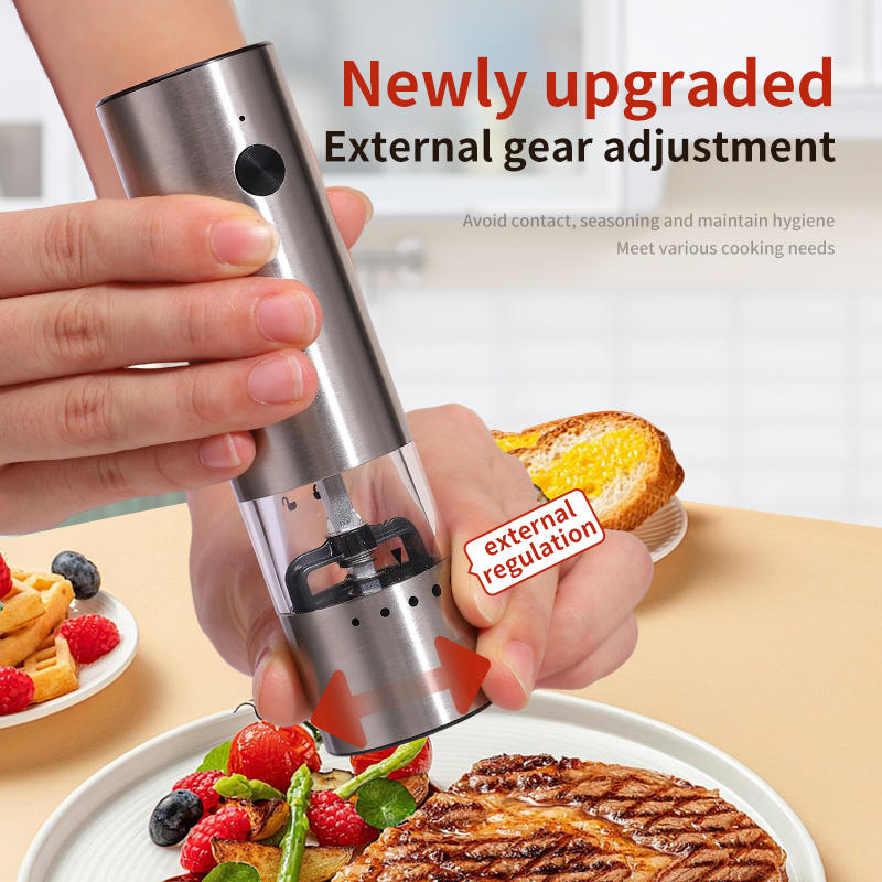 Rechargeable Automatic Salt Pepper Mi...