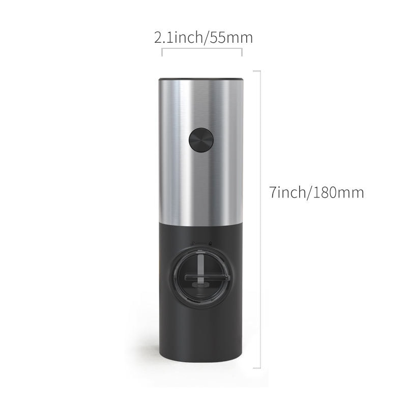 電池供電的粗磨電動胡椒研磨器,帶LED燈的電動鹽和胡椒研磨器.jpg