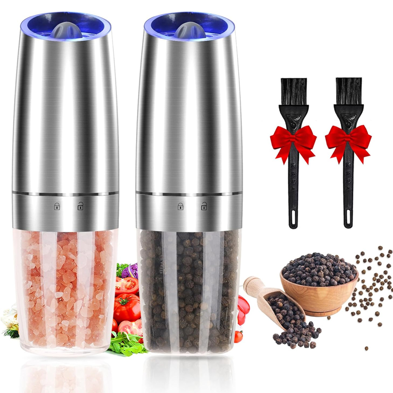 電動重力鹽和胡椒研磨器套裝 - 香料罐 - 可充電黑胡椒研磨器 - 帶藍光和支架1.jpg