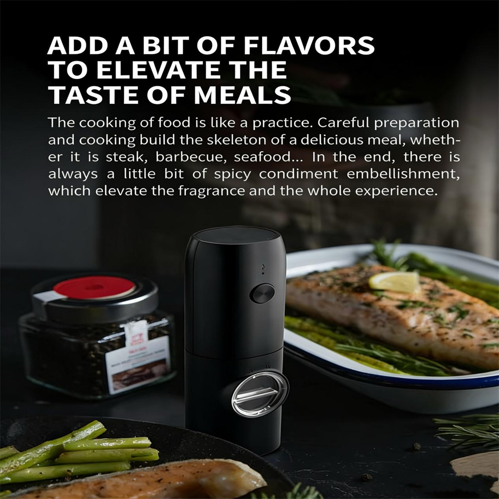 Electric Rechargeable Salt and Pepper Grinder03