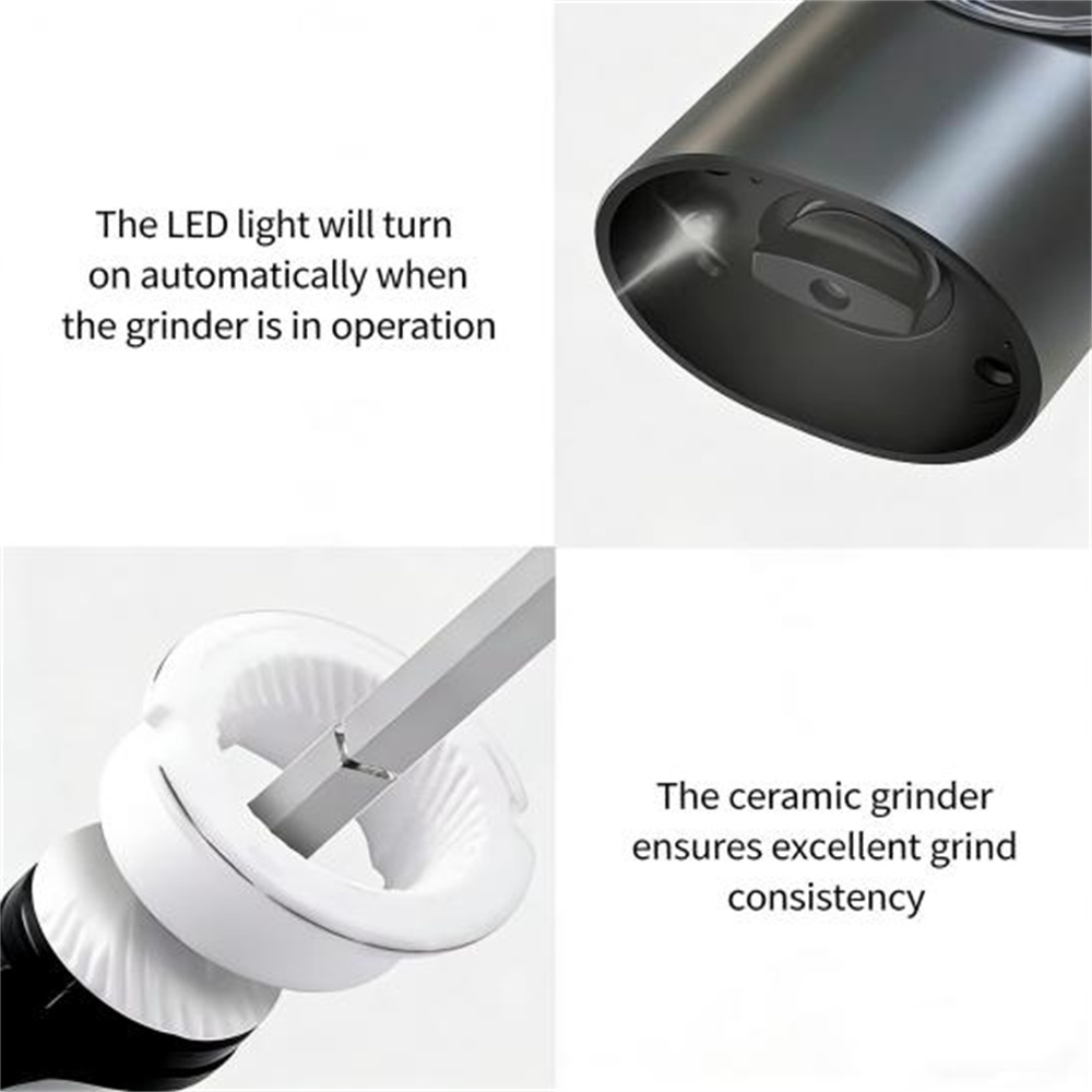 Electric Rechargeable Salt and Pepper Grinder07