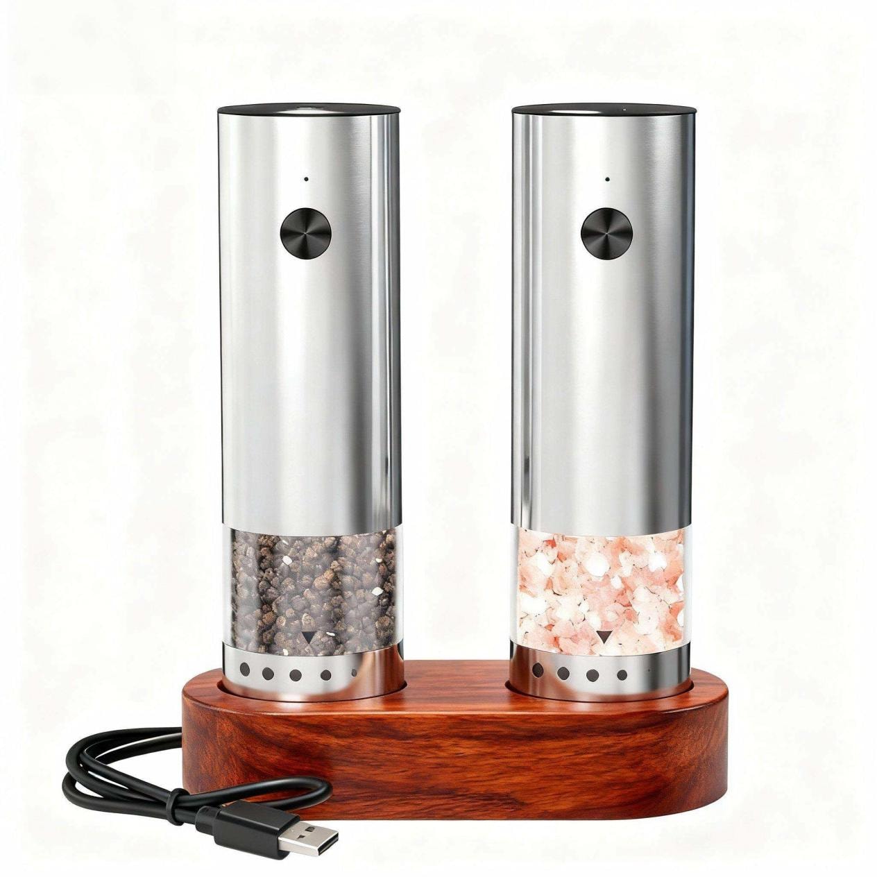 充電式自動鹽胡椒研磨器電動鹽胡椒研磨器套裝詳情 (3).jpg