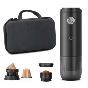 Self-Heating Portable Electric Espresso Coffee Maker Machine for Travel with USB-C
