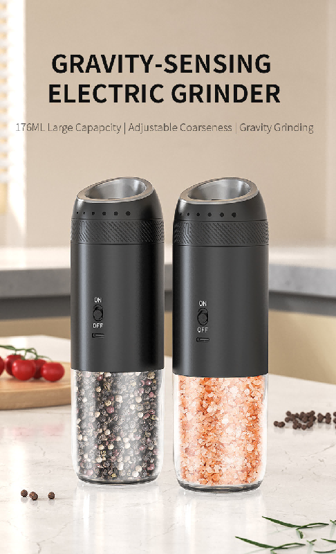 Rechargeable Black Pepper Mill Grinder With Blue Light and Stand.png