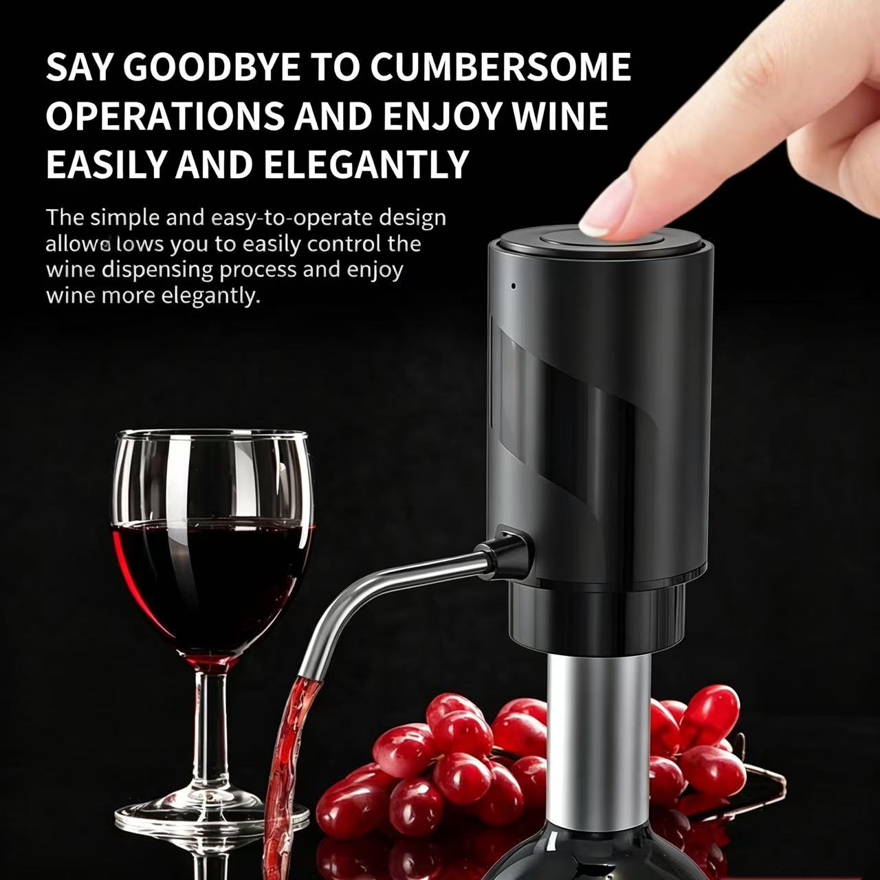 Red Wine Gifts Battery Operated Autom...