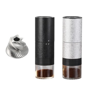 Automatic Portable Burr Grinder Electric Coffee Grinder Aluminum Alloy Body