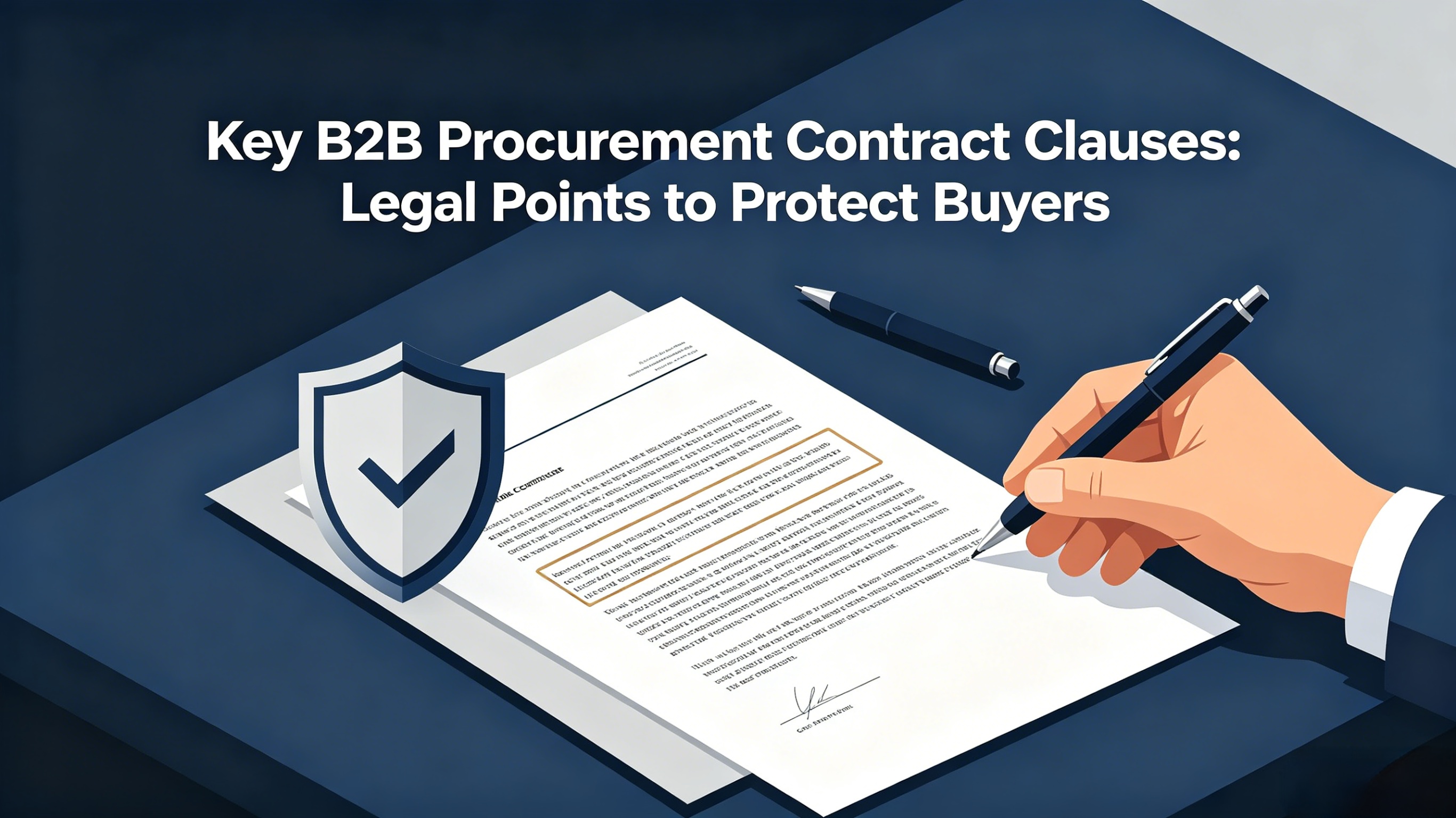Key B2B Procurement Contract Clauses: Legal Points to Protect Buyers