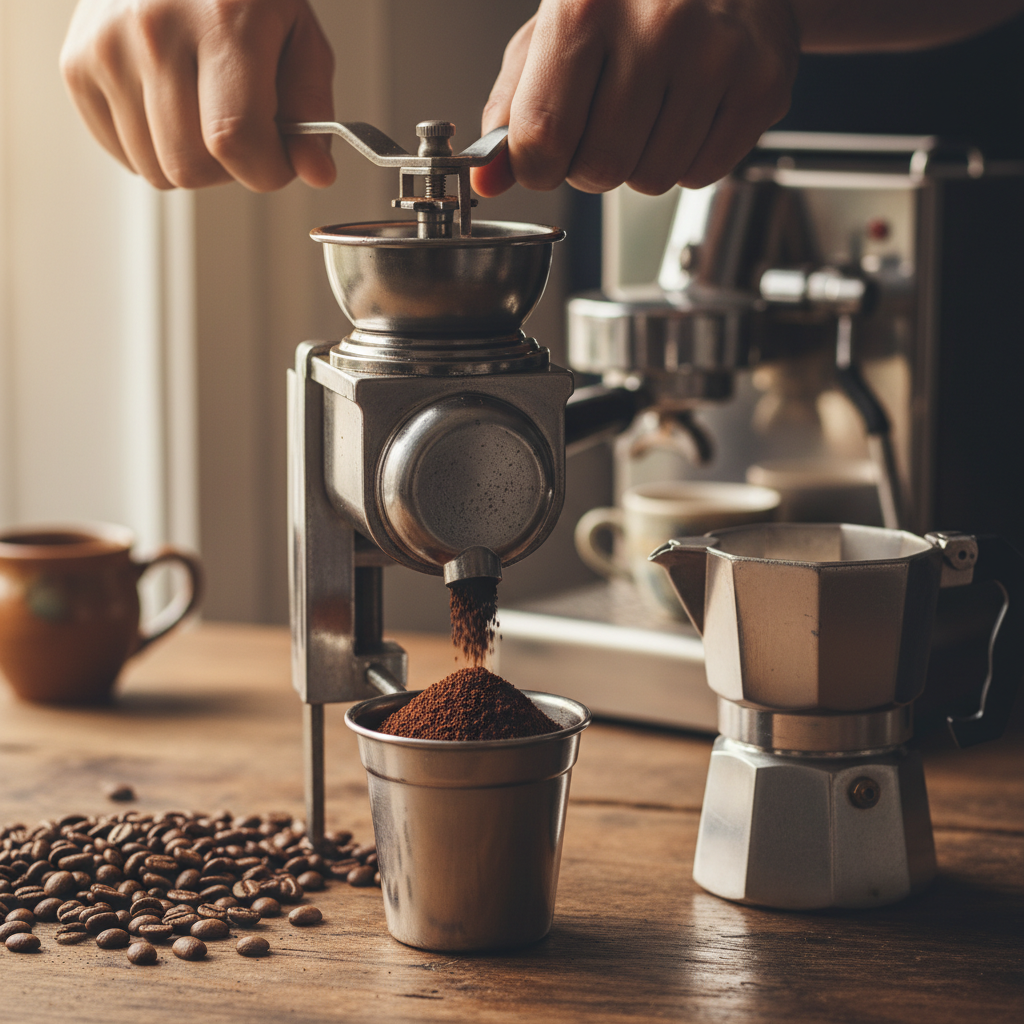 Cà phê xay Moka để pha Espresso