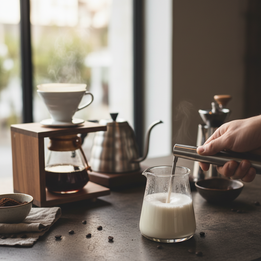 Máy tạo bọt cà phê dành cho pha cà phê thủ công kiểu pour-over