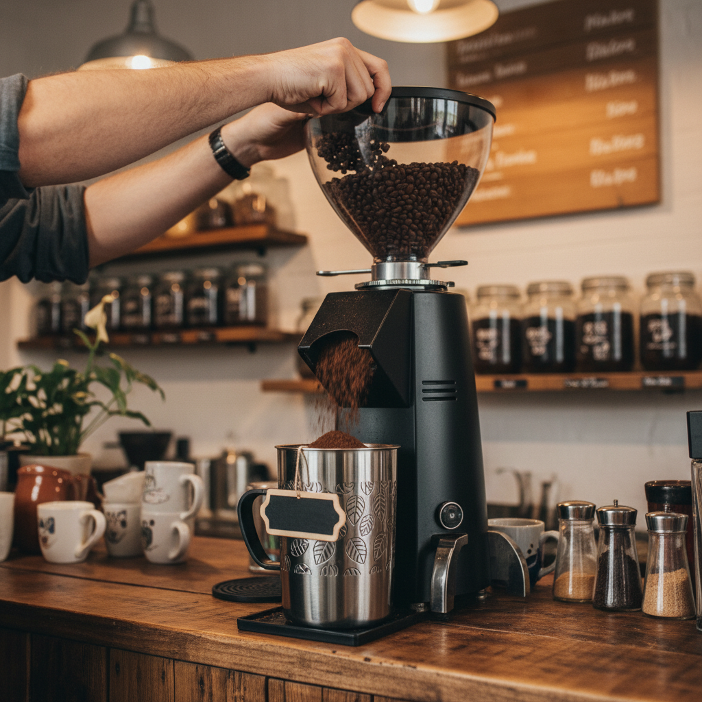 Cà phê xay Moka để tùy chỉnh theo sở thích quán cà phê