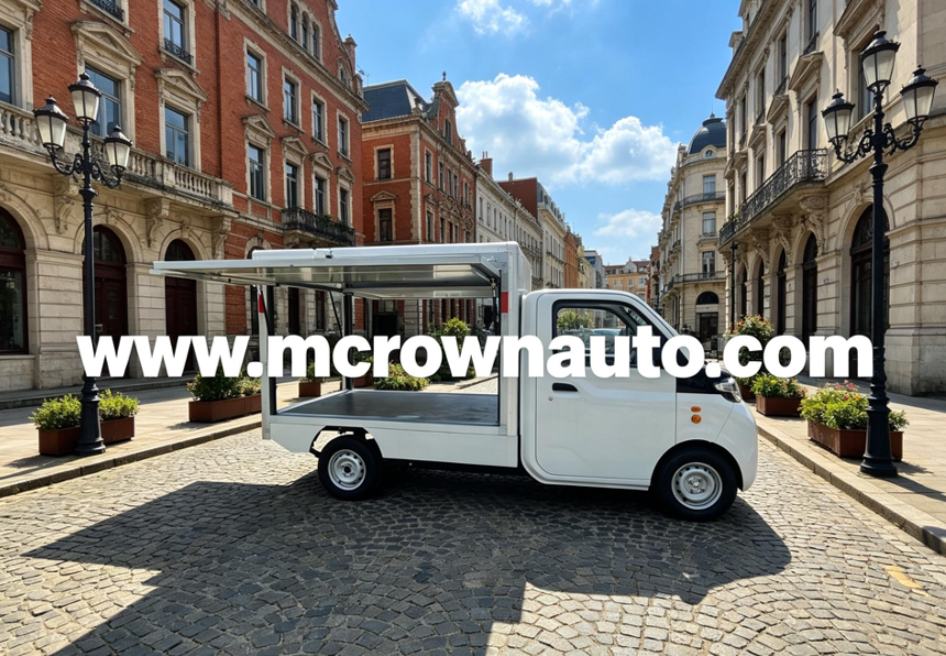 MCROWN AUTO EU EEC L7e-Certified Electric Utility Vehicle for Urban Transport, Refrigerated Delivery and Last-Mile Logistics