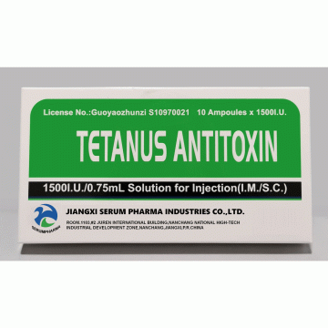 Injeksion Antitoksinash për Tetanoz 1500iu/0.75ml