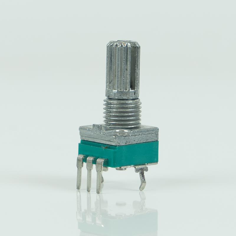 Metal Rotary Potentiometer 09MM dual-axis with sleeve Horizontal Double RK095NH1