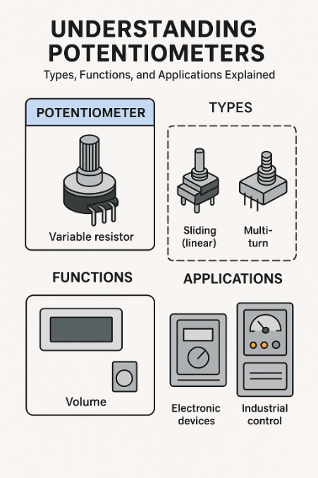 Understanding Potentiometers: Types, Functions, and Applications Explained