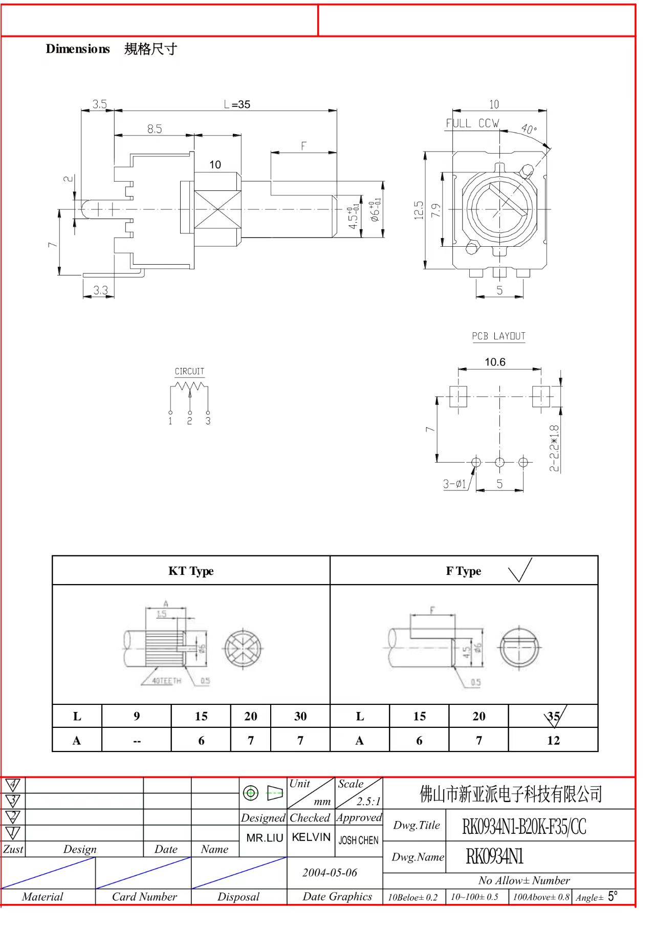 RK0934N1 Product detailed specification-1