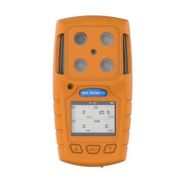 Portable 4-in-1 Gas Detector for O2, LEL, CO, H2S