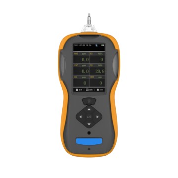 Portable 6-in-1 Multi-Gas Detector with Pump