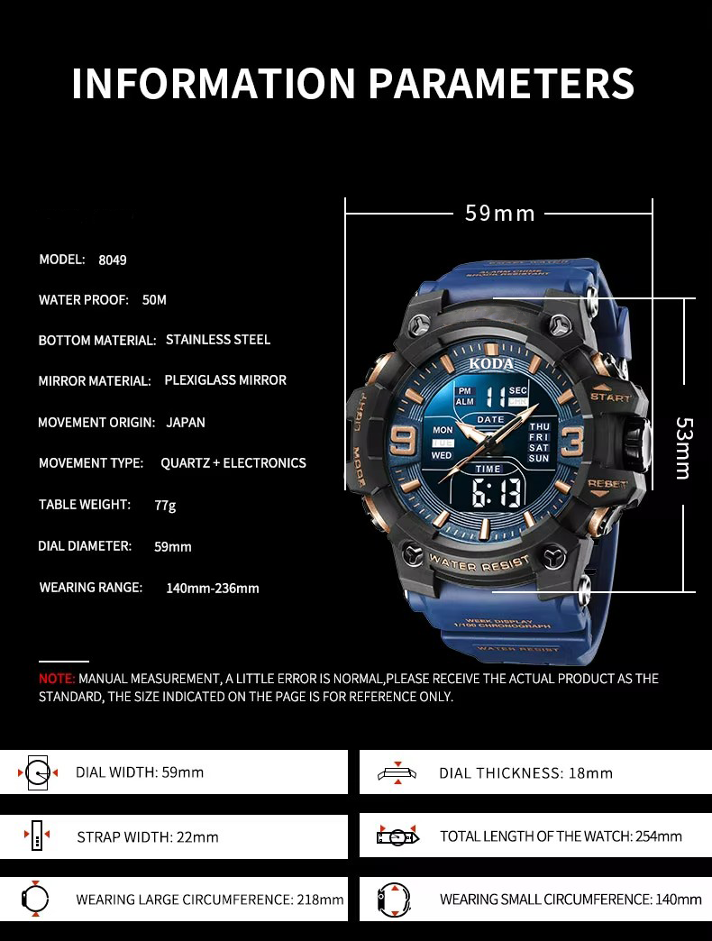 Digital Analog Watches (3)