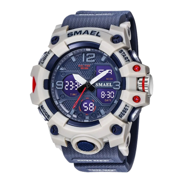 Outdoor Survival Nylon Watch Emergency Timing Whistle Compass Thermometer Ignition
